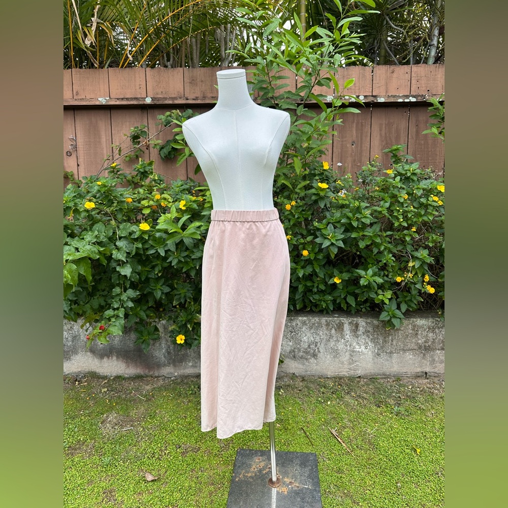 Eileen Fisher Powder Pink Midi Skirt Size S